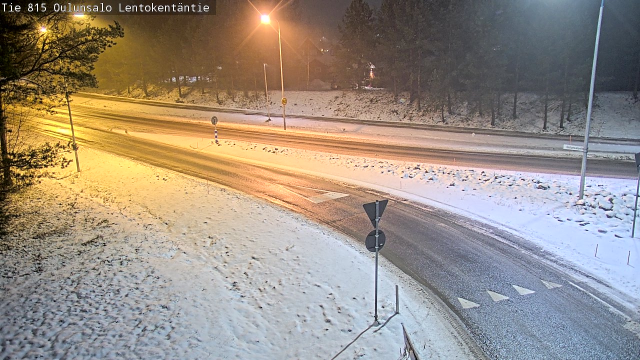 Weather Camera Image Road 816 Oulunsalo, Lentokentäntie, Oulu, Pohjois-Pohjanmaa