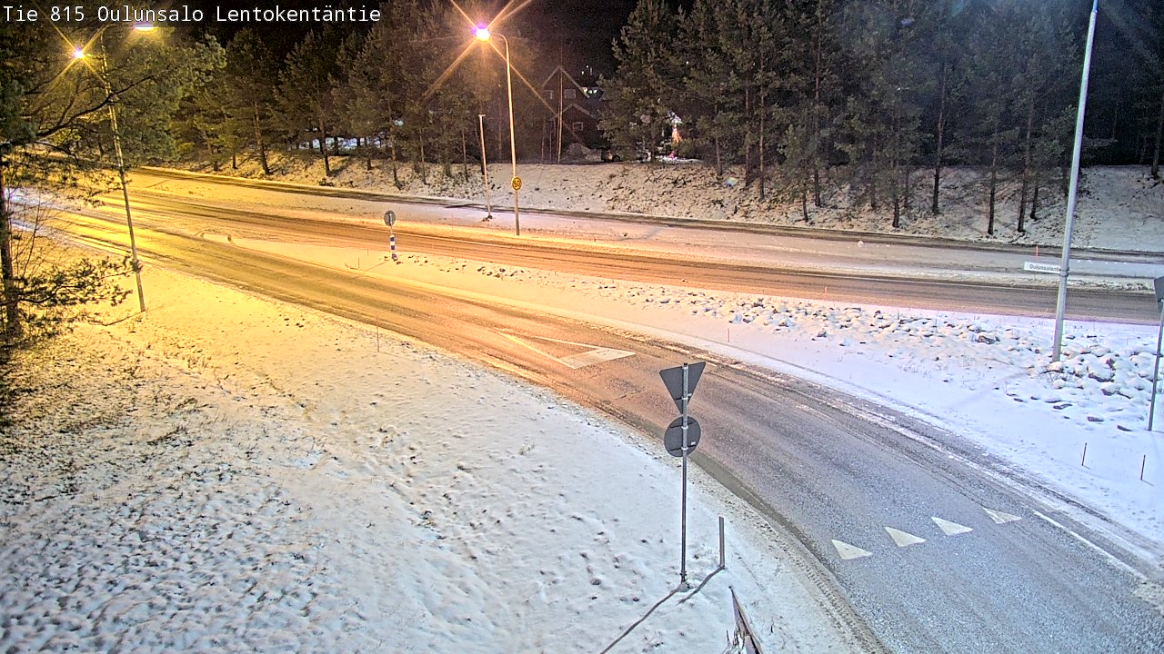 Weather Camera Image Road 816 Oulunsalo, Lentokentäntie, Oulu, Pohjois-Pohjanmaa