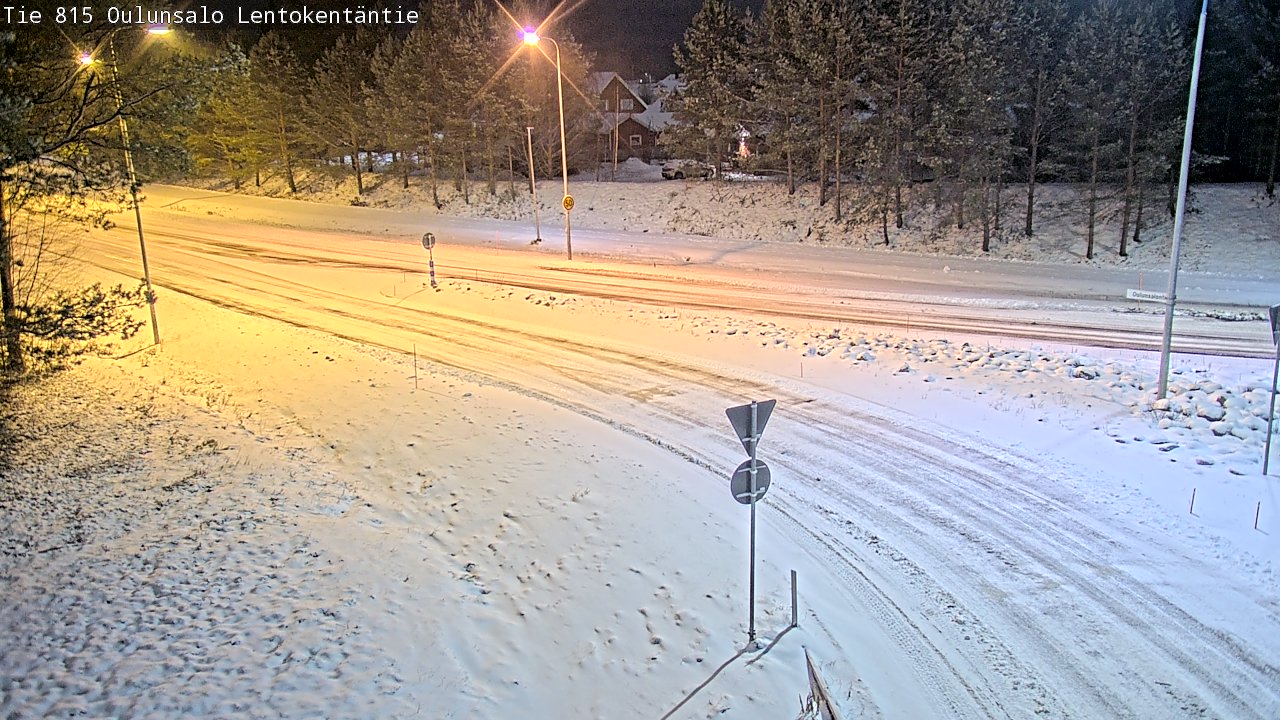 Kelikamerat Kuva Tie 816 Oulunsalo, Lentokentäntie, Oulu, Pohjois-Pohjanmaa