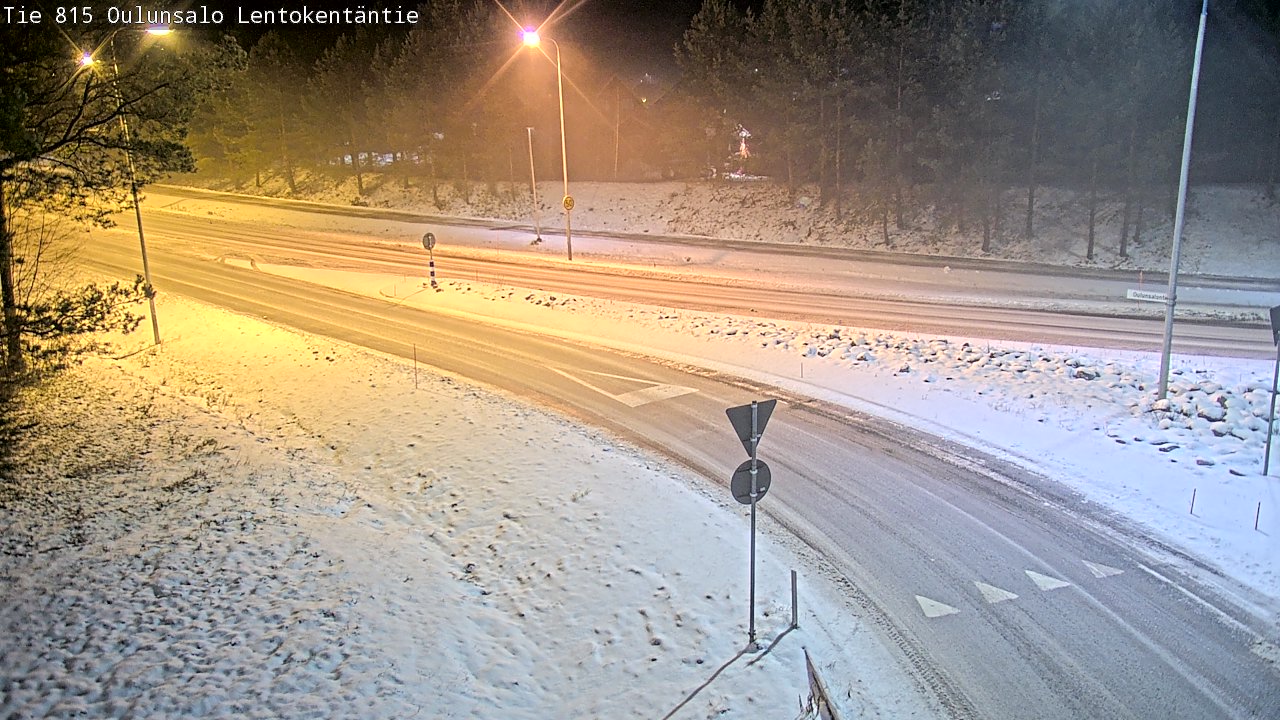 Weather Camera Image Road 816 Oulunsalo, Lentokentäntie, Oulu, Pohjois-Pohjanmaa