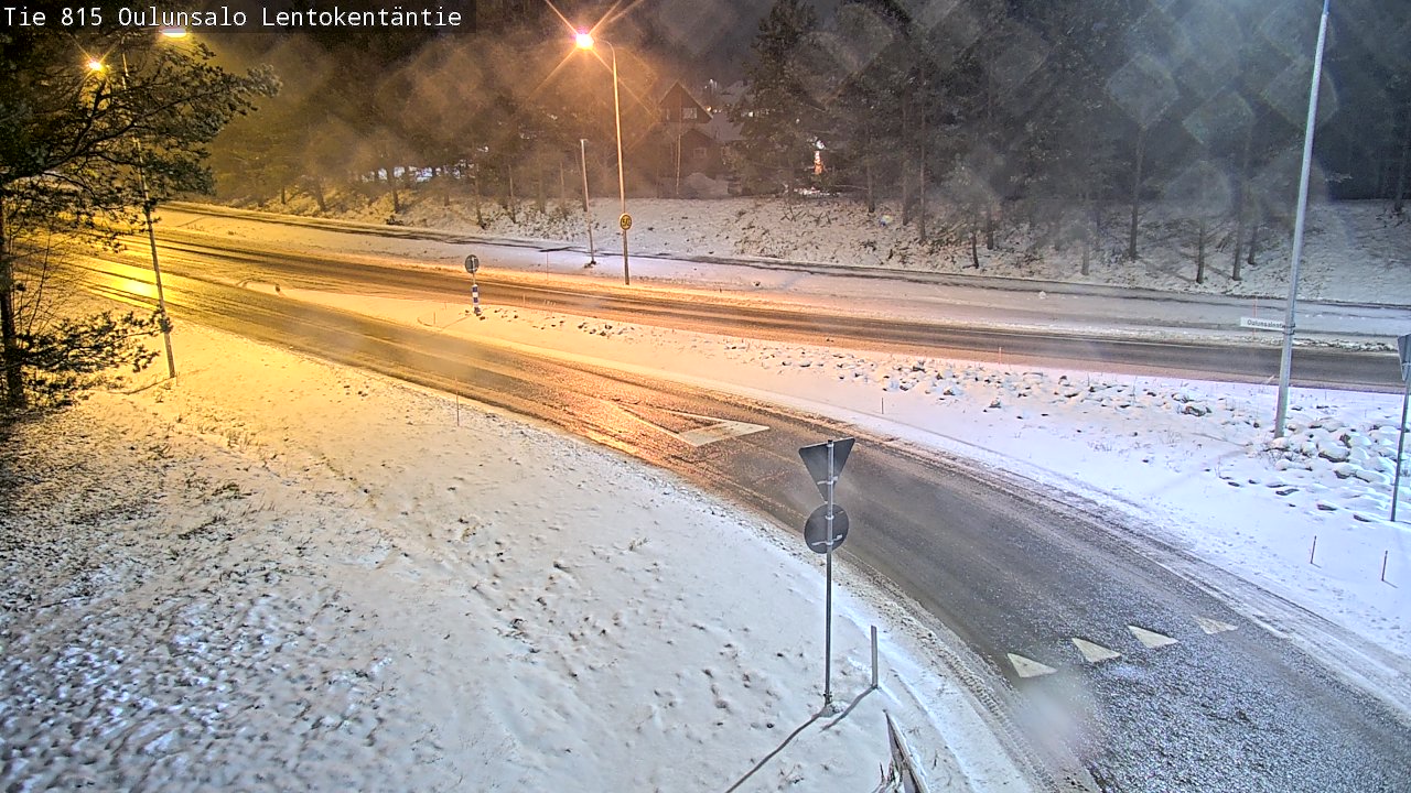 Weather Camera Image Road 816 Oulunsalo, Lentokentäntie, Oulu, Pohjois-Pohjanmaa