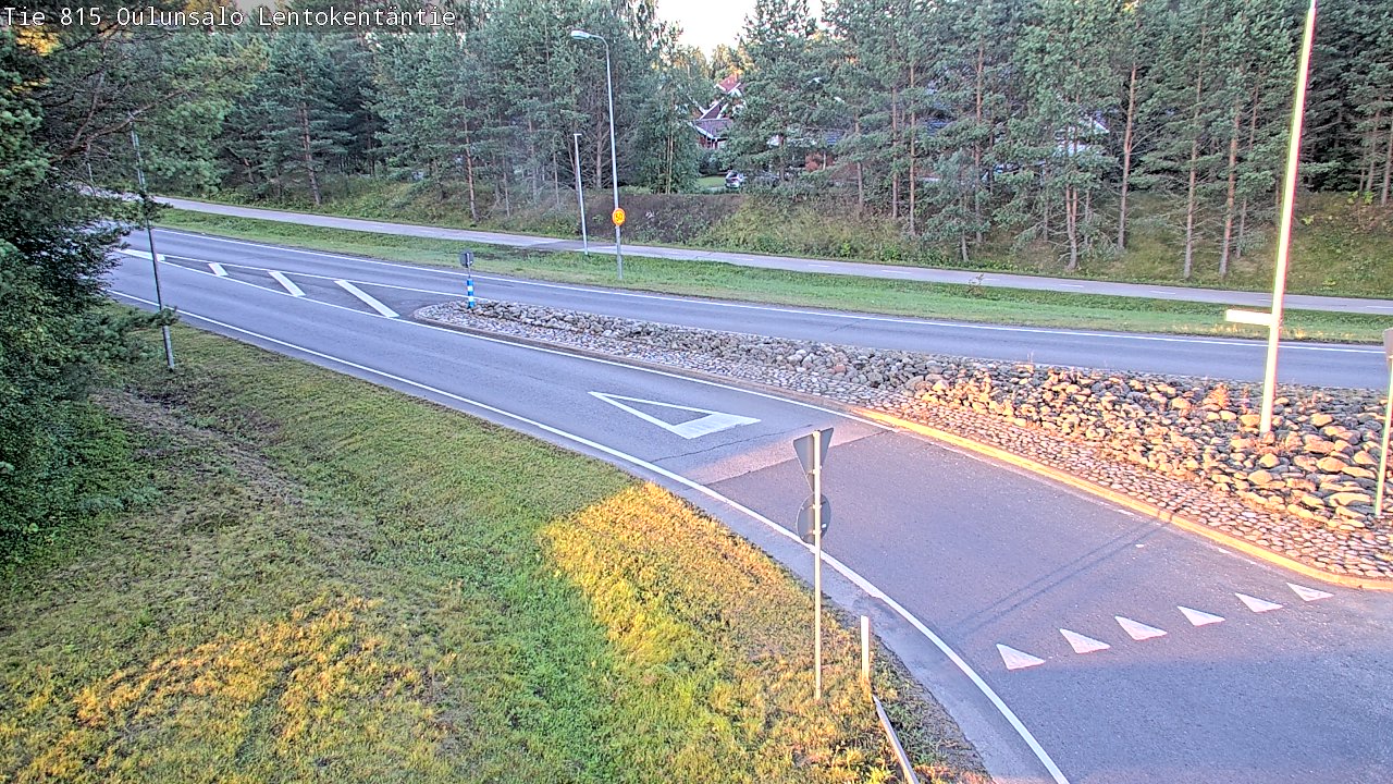 Weather Camera Image Road 816 Oulunsalo, Lentokentäntie, Oulu, Pohjois-Pohjanmaa