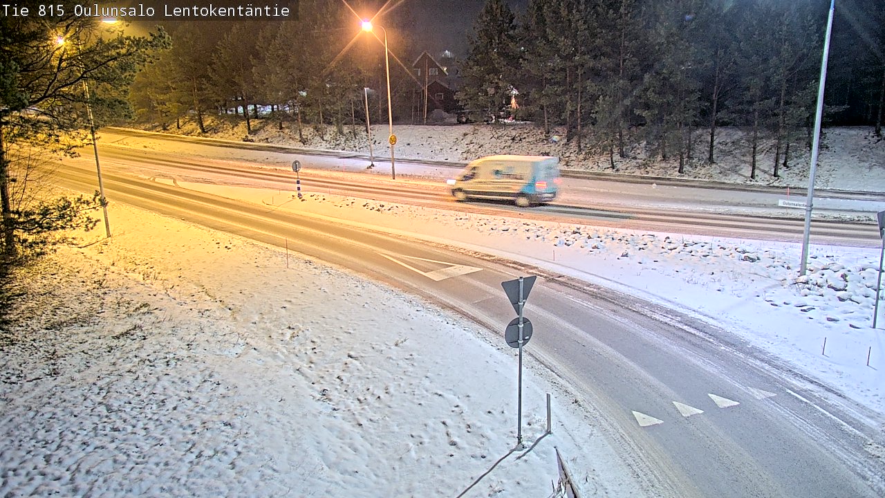 Weather Camera Image Road 816 Oulunsalo, Lentokentäntie, Oulu, Pohjois-Pohjanmaa