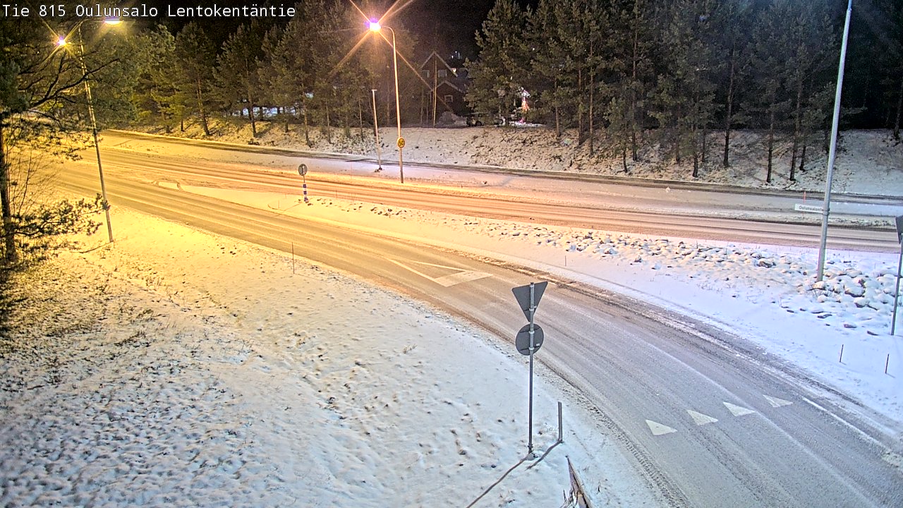 Weather Camera Image Road 816 Oulunsalo, Lentokentäntie, Oulu, Pohjois-Pohjanmaa