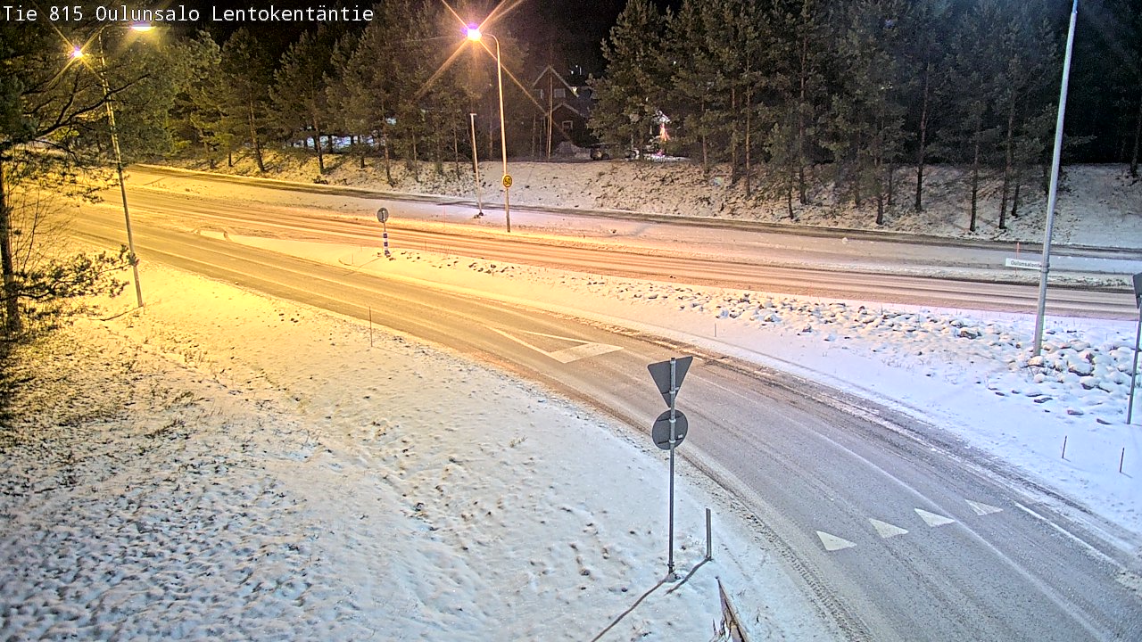 Weather Camera Image Road 816 Oulunsalo, Lentokentäntie, Oulu, Pohjois-Pohjanmaa