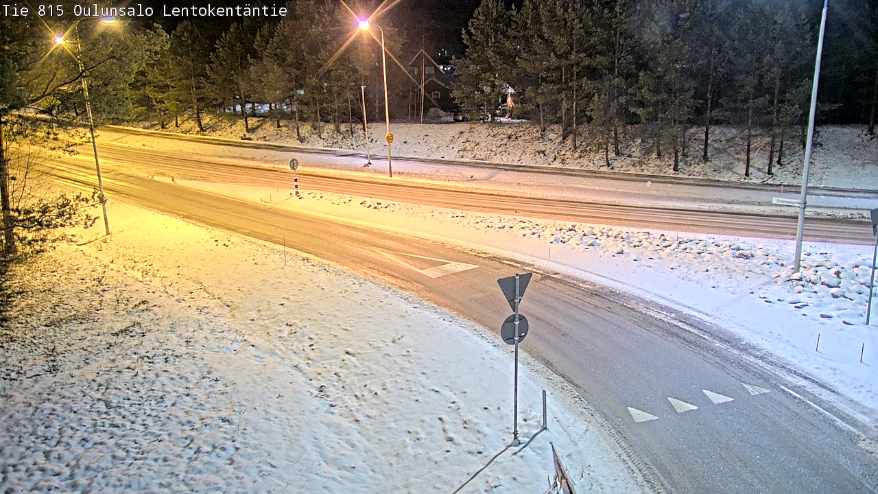 Weather Camera Image Road 816 Oulunsalo, Lentokentäntie, Oulu, Pohjois-Pohjanmaa