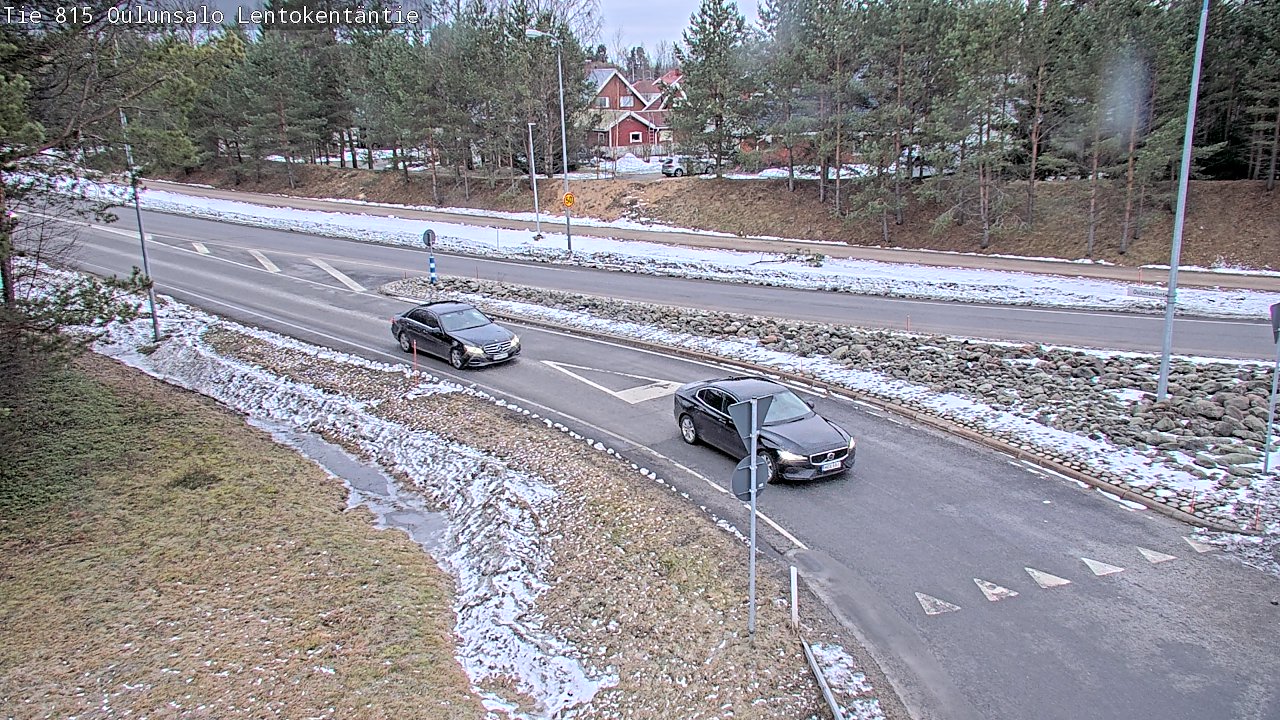 Weather Camera Image Väg 816 Uleåsalo, Lentokentäntie, Oulu, Pohjois-Pohjanmaa