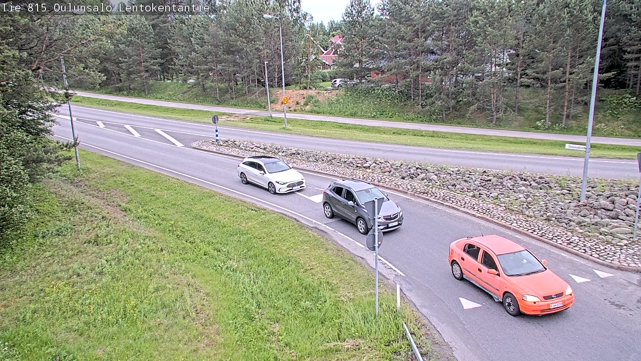 Weather Camera Image Väg 816 Uleåsalo, Lentokentäntie, Oulu, Pohjois-Pohjanmaa