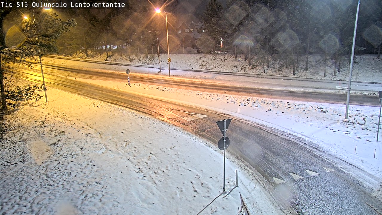Weather Camera Image Road 816 Oulunsalo, Lentokentäntie, Oulu, Pohjois-Pohjanmaa