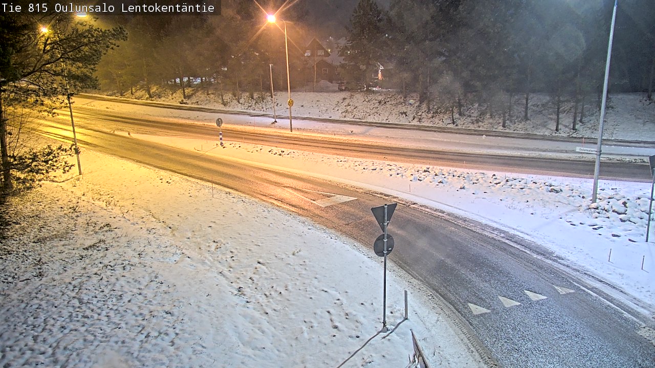 Weather Camera Image Road 816 Oulunsalo, Lentokentäntie, Oulu, Pohjois-Pohjanmaa