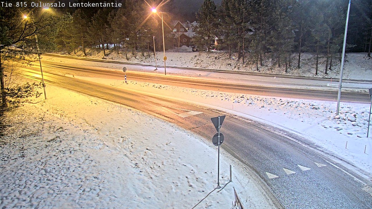 Weather Camera Image Road 816 Oulunsalo, Lentokentäntie, Oulu, Pohjois-Pohjanmaa