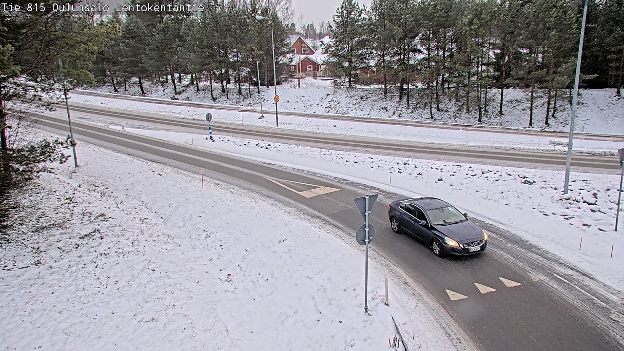 Weather Camera Image Road 816 Oulunsalo, Lentokentäntie, Oulu, Pohjois-Pohjanmaa