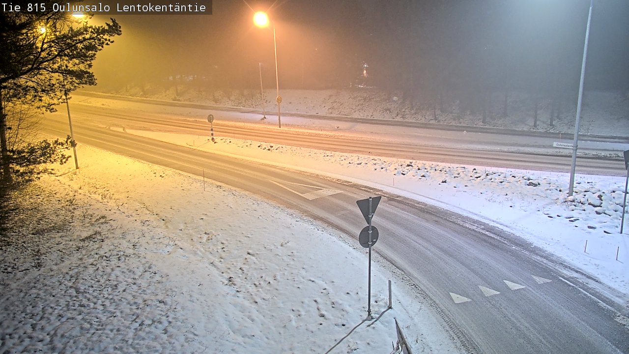 Weather Camera Image Road 816 Oulunsalo, Lentokentäntie, Oulu, Pohjois-Pohjanmaa