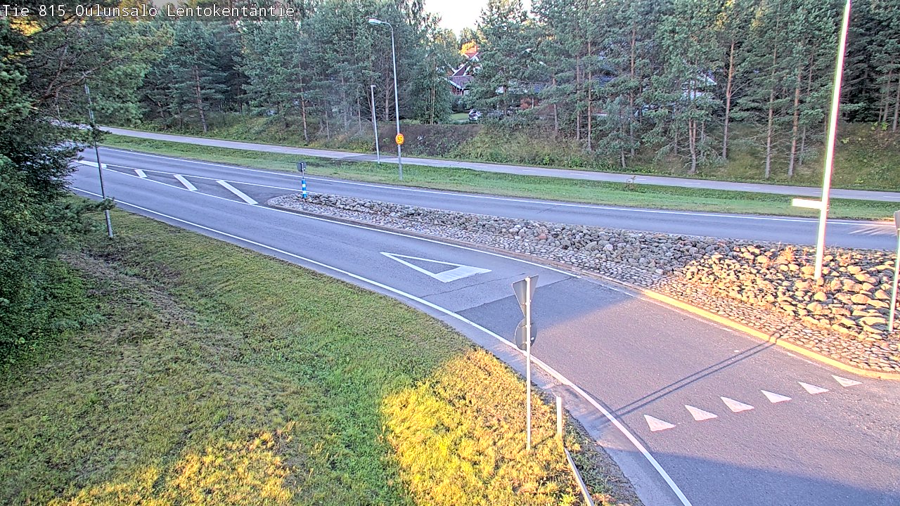 Weather Camera Image Road 816 Oulunsalo, Lentokentäntie, Oulu, Pohjois-Pohjanmaa