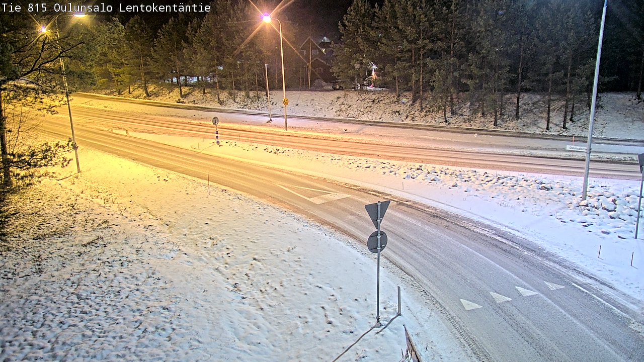 Weather Camera Image Road 816 Oulunsalo, Lentokentäntie, Oulu, Pohjois-Pohjanmaa