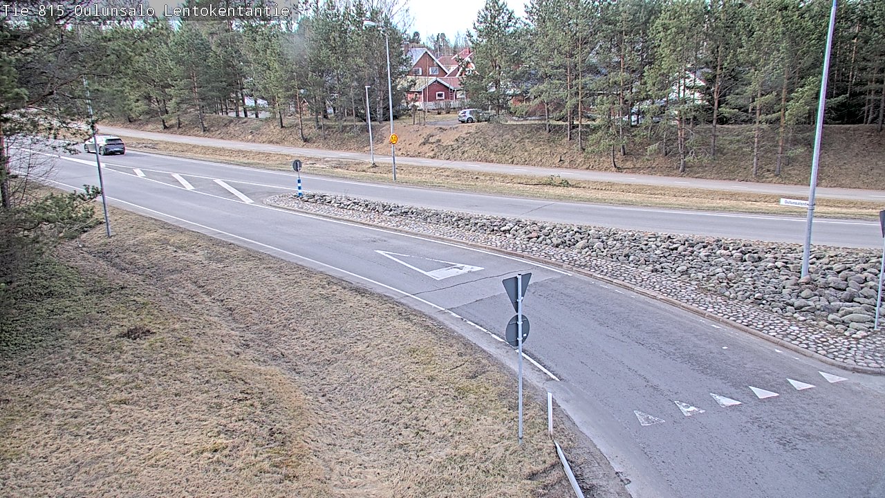 Weather Camera Image Väg 816 Uleåsalo, Lentokentäntie, Oulu, Pohjois-Pohjanmaa