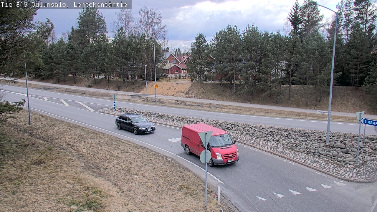 Weather Camera Image Road 816 Oulunsalo, Lentokentäntie, Oulu, Pohjois-Pohjanmaa