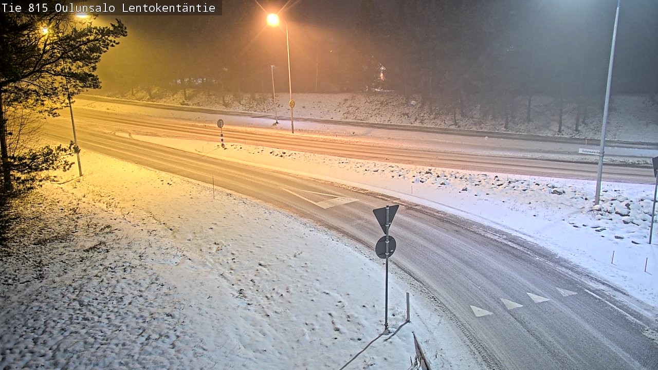 Weather Camera Image Road 816 Oulunsalo, Lentokentäntie, Oulu, Pohjois-Pohjanmaa
