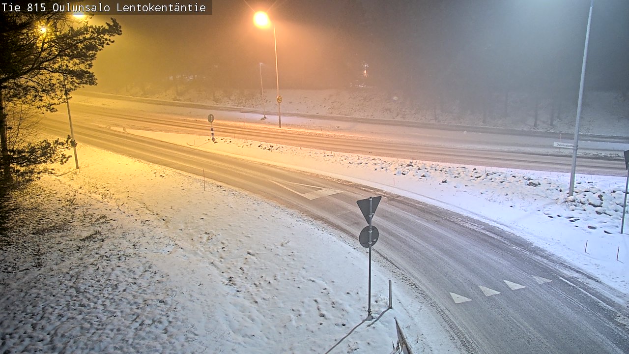 Weather Camera Image Road 816 Oulunsalo, Lentokentäntie, Oulu, Pohjois-Pohjanmaa