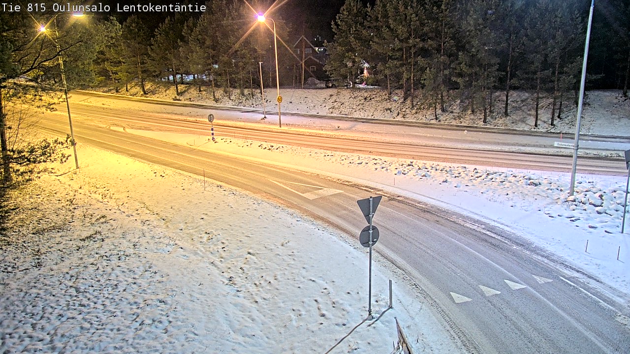 Weather Camera Image Road 816 Oulunsalo, Lentokentäntie, Oulu, Pohjois-Pohjanmaa
