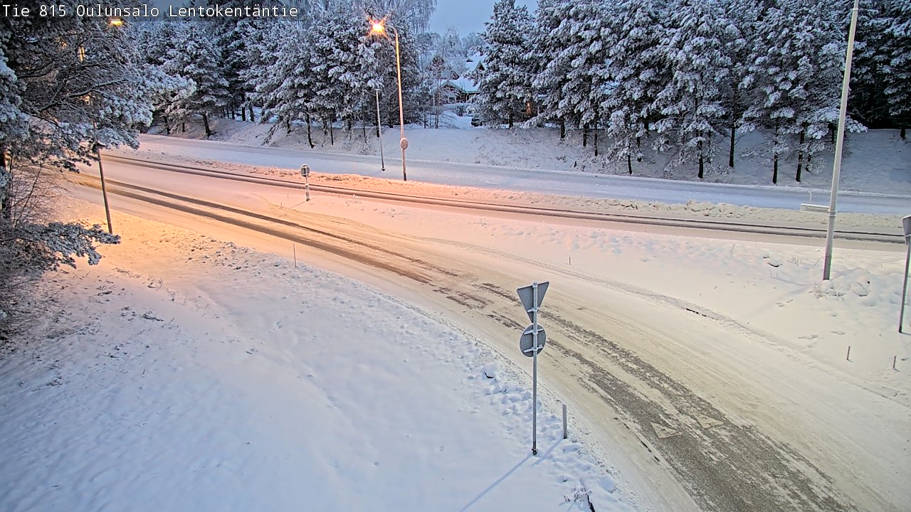 Kelikamerat Kuva Tie 816 Oulunsalo, Lentokentäntie, Oulu, Pohjois-Pohjanmaa