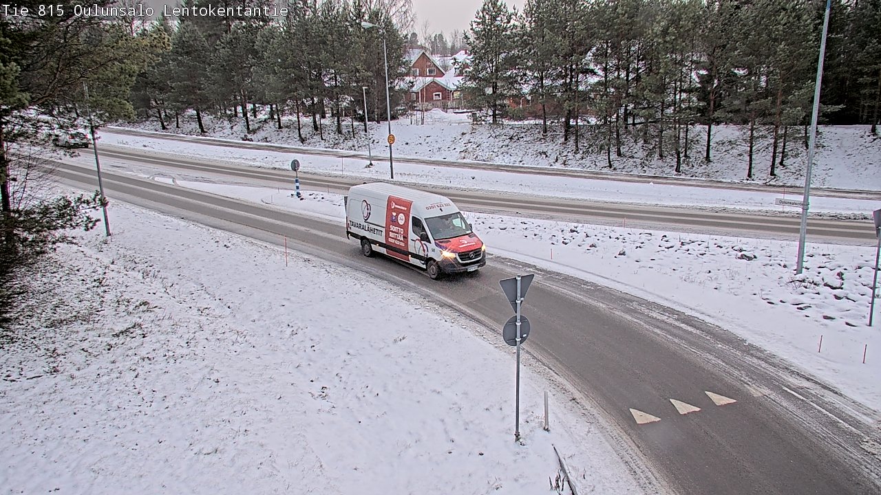 Weather Camera Image Road 816 Oulunsalo, Lentokentäntie, Oulu, Pohjois-Pohjanmaa