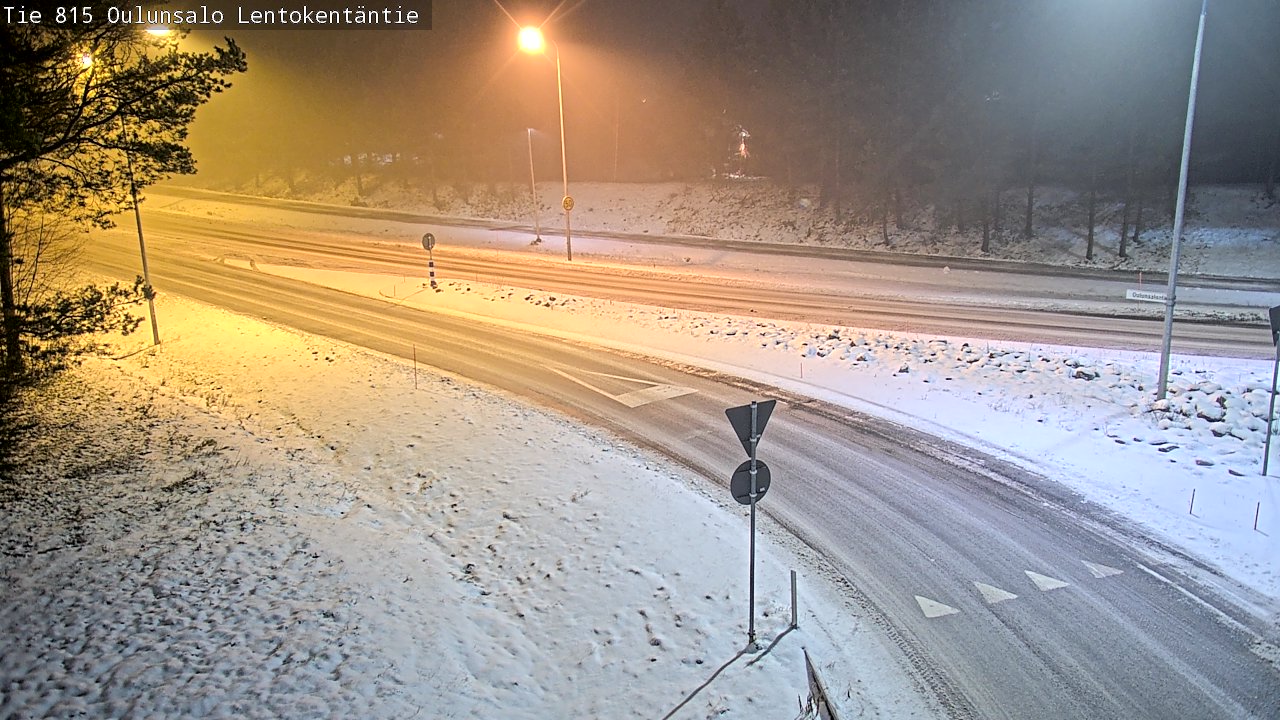 Weather Camera Image Road 816 Oulunsalo, Lentokentäntie, Oulu, Pohjois-Pohjanmaa