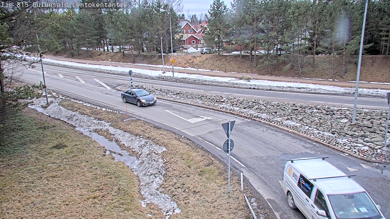 Weather Camera Image Väg 816 Uleåsalo, Lentokentäntie, Oulu, Pohjois-Pohjanmaa