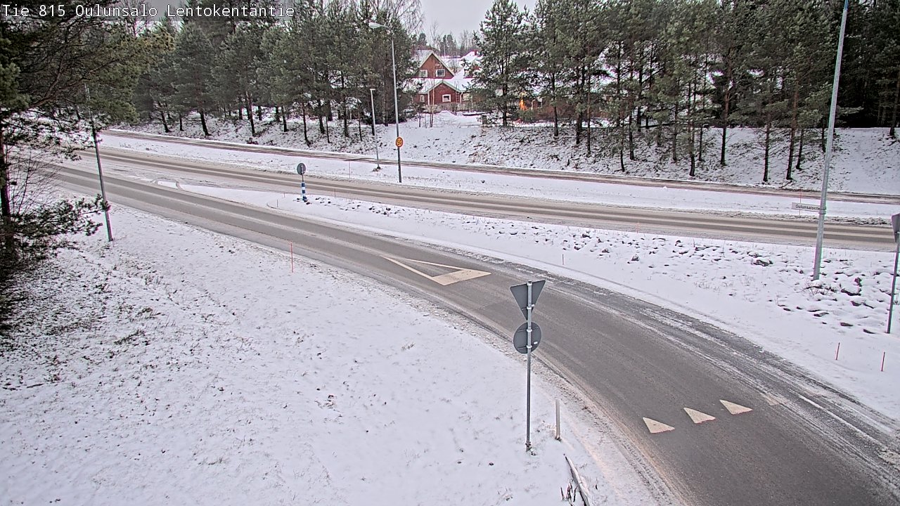 Weather Camera Image Road 816 Oulunsalo, Lentokentäntie, Oulu, Pohjois-Pohjanmaa