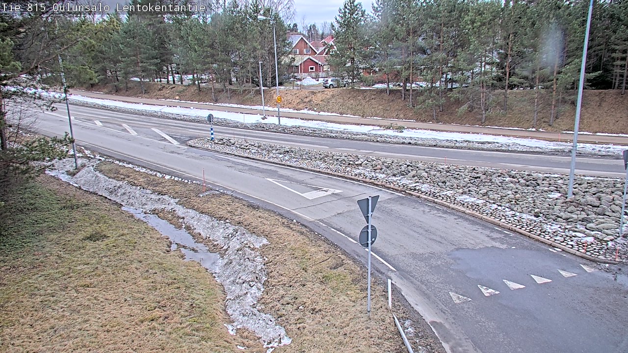 Weather Camera Image Road 816 Oulunsalo, Lentokentäntie, Oulu, Pohjois-Pohjanmaa