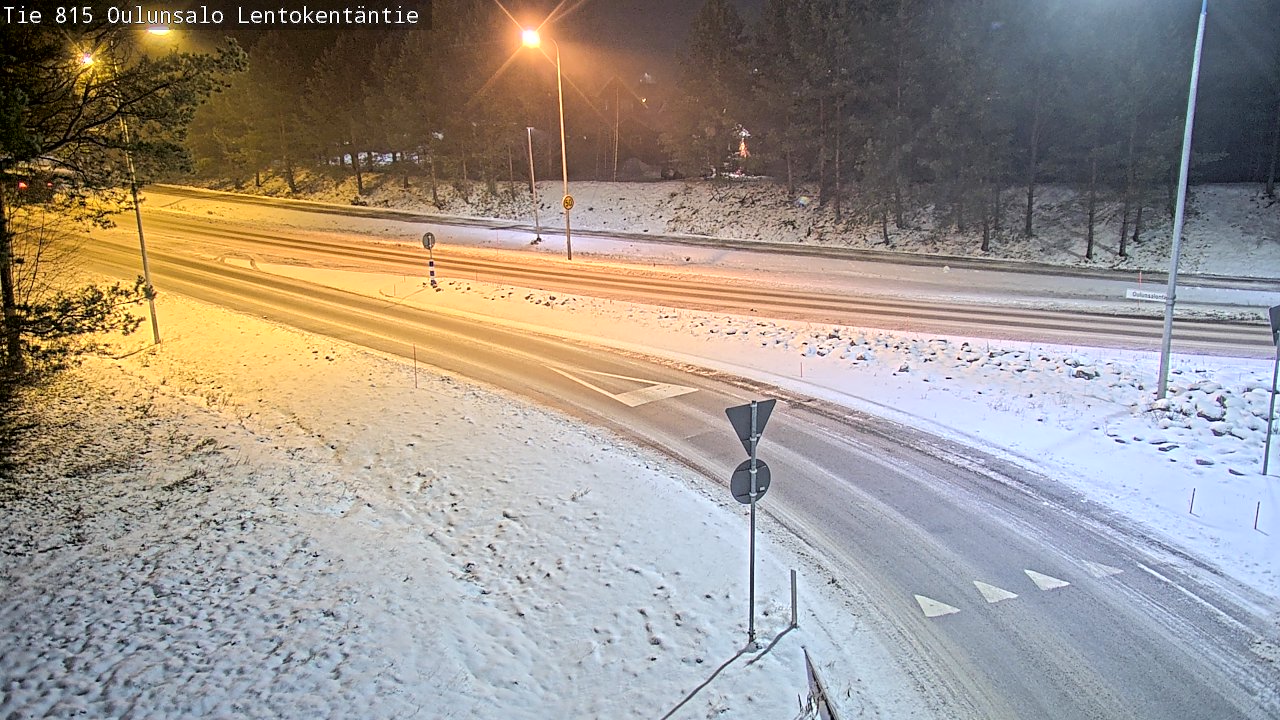 Weather Camera Image Road 816 Oulunsalo, Lentokentäntie, Oulu, Pohjois-Pohjanmaa