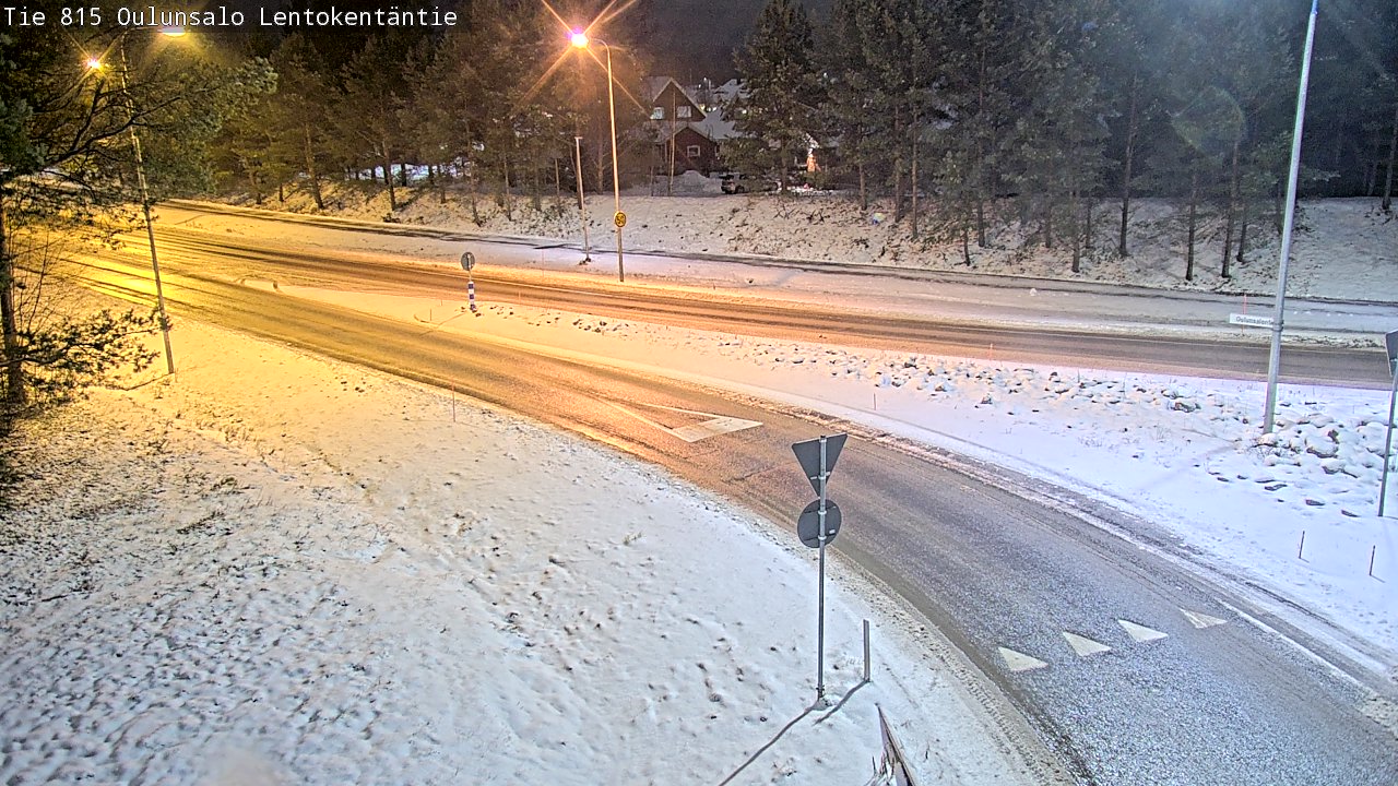Weather Camera Image Road 816 Oulunsalo, Lentokentäntie, Oulu, Pohjois-Pohjanmaa