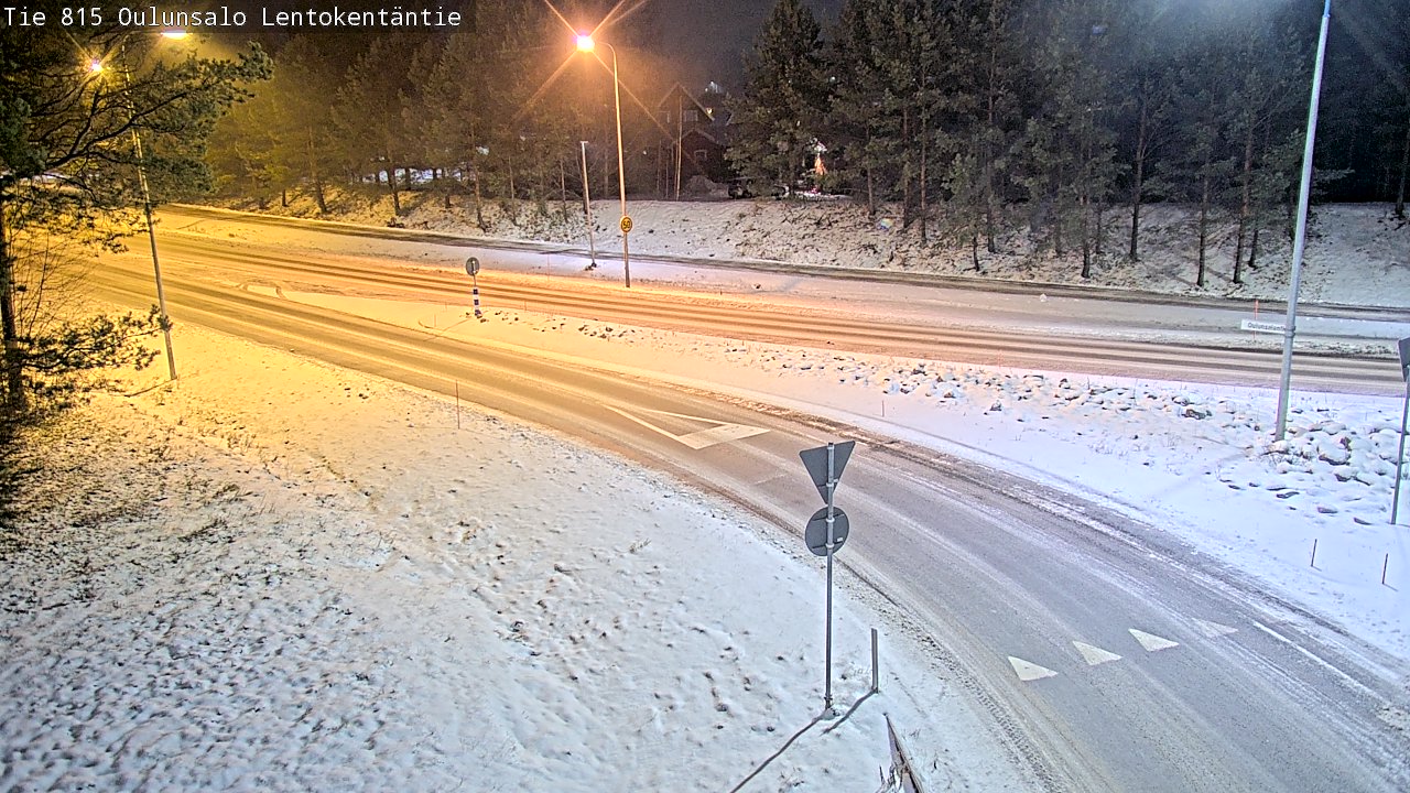 Weather Camera Image Road 816 Oulunsalo, Lentokentäntie, Oulu, Pohjois-Pohjanmaa