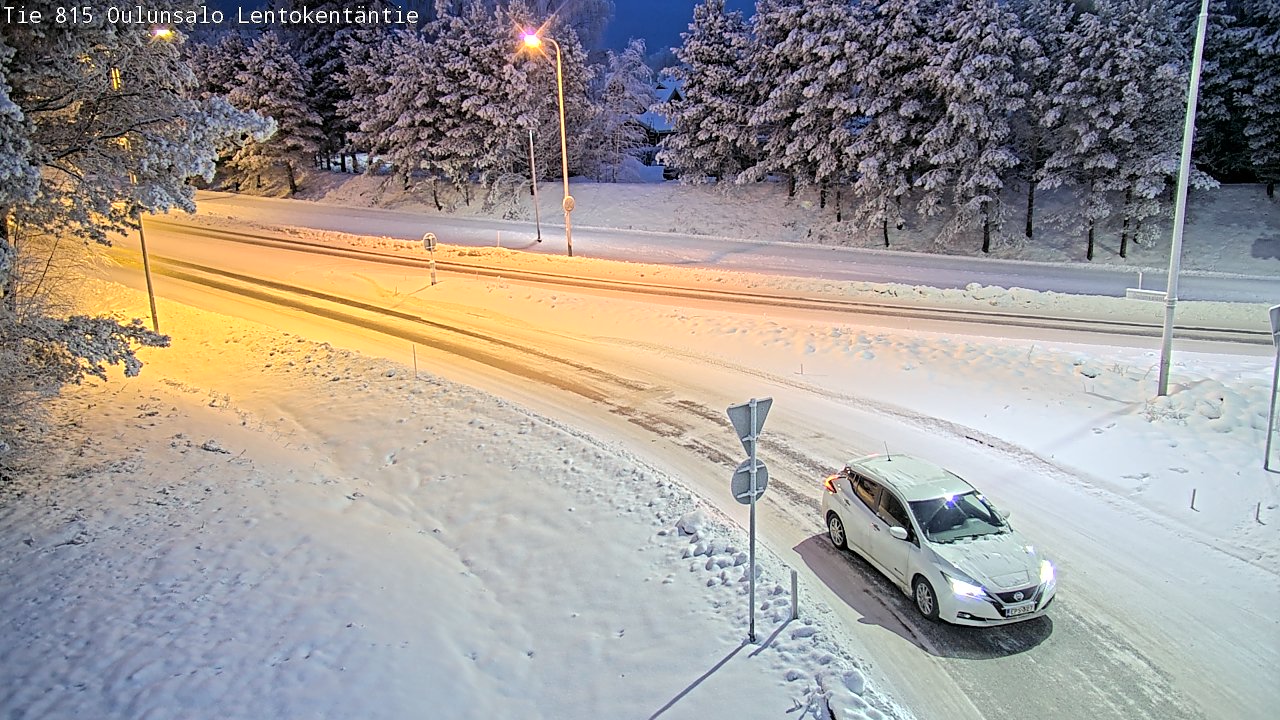 Kelikamerat Kuva Tie 816 Oulunsalo, Lentokentäntie, Oulu, Pohjois-Pohjanmaa