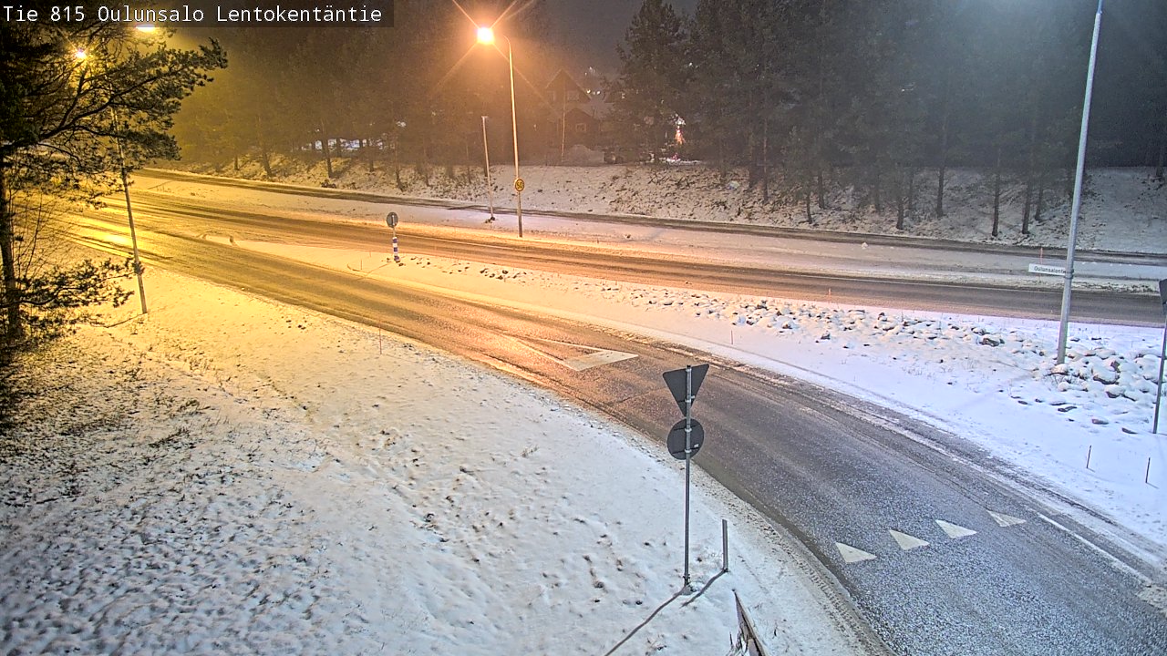 Weather Camera Image Road 816 Oulunsalo, Lentokentäntie, Oulu, Pohjois-Pohjanmaa