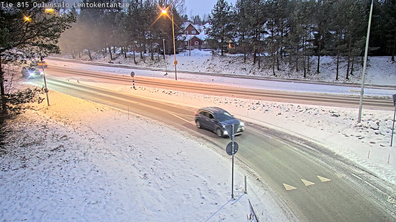 Weather Camera Image Road 816 Oulunsalo, Lentokentäntie, Oulu, Pohjois-Pohjanmaa