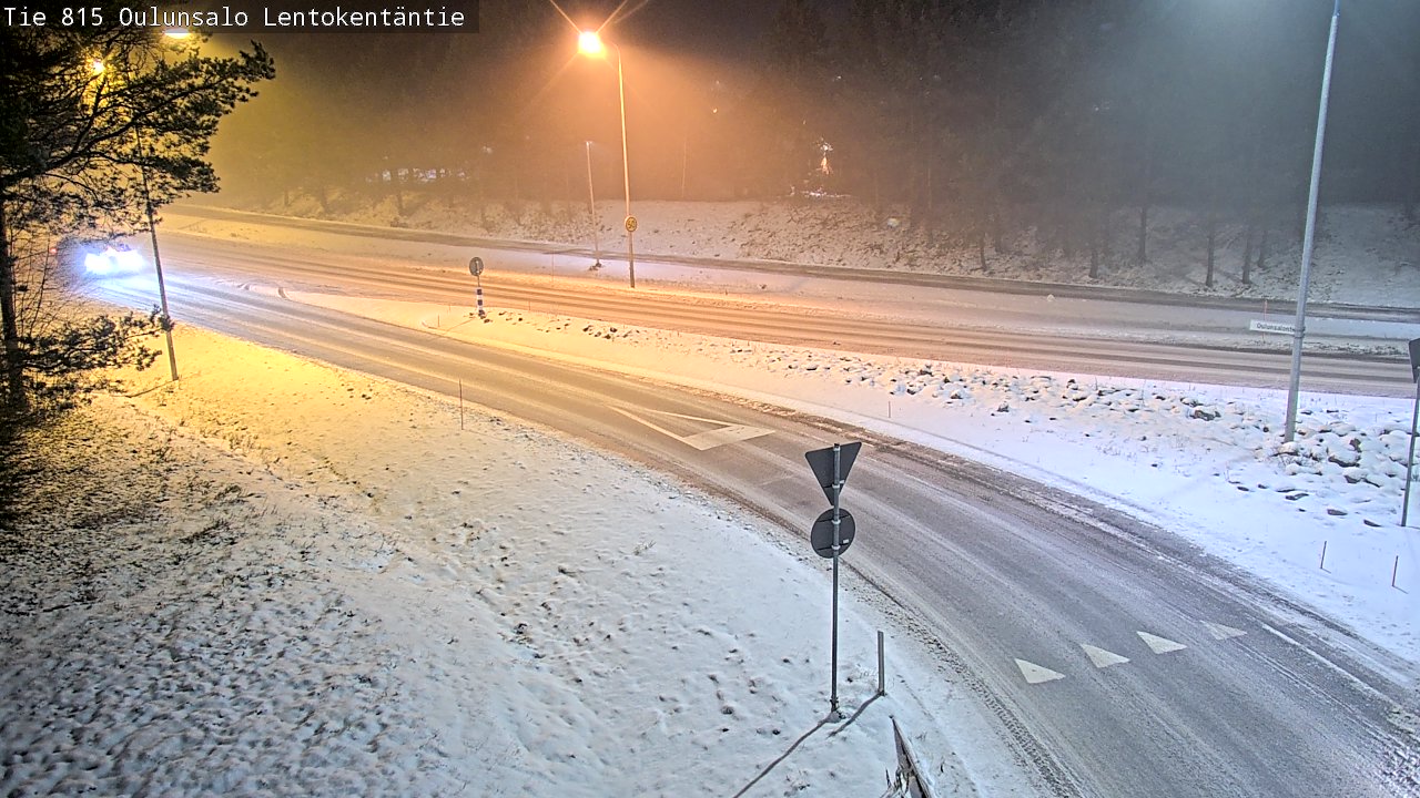 Weather Camera Image Road 816 Oulunsalo, Lentokentäntie, Oulu, Pohjois-Pohjanmaa