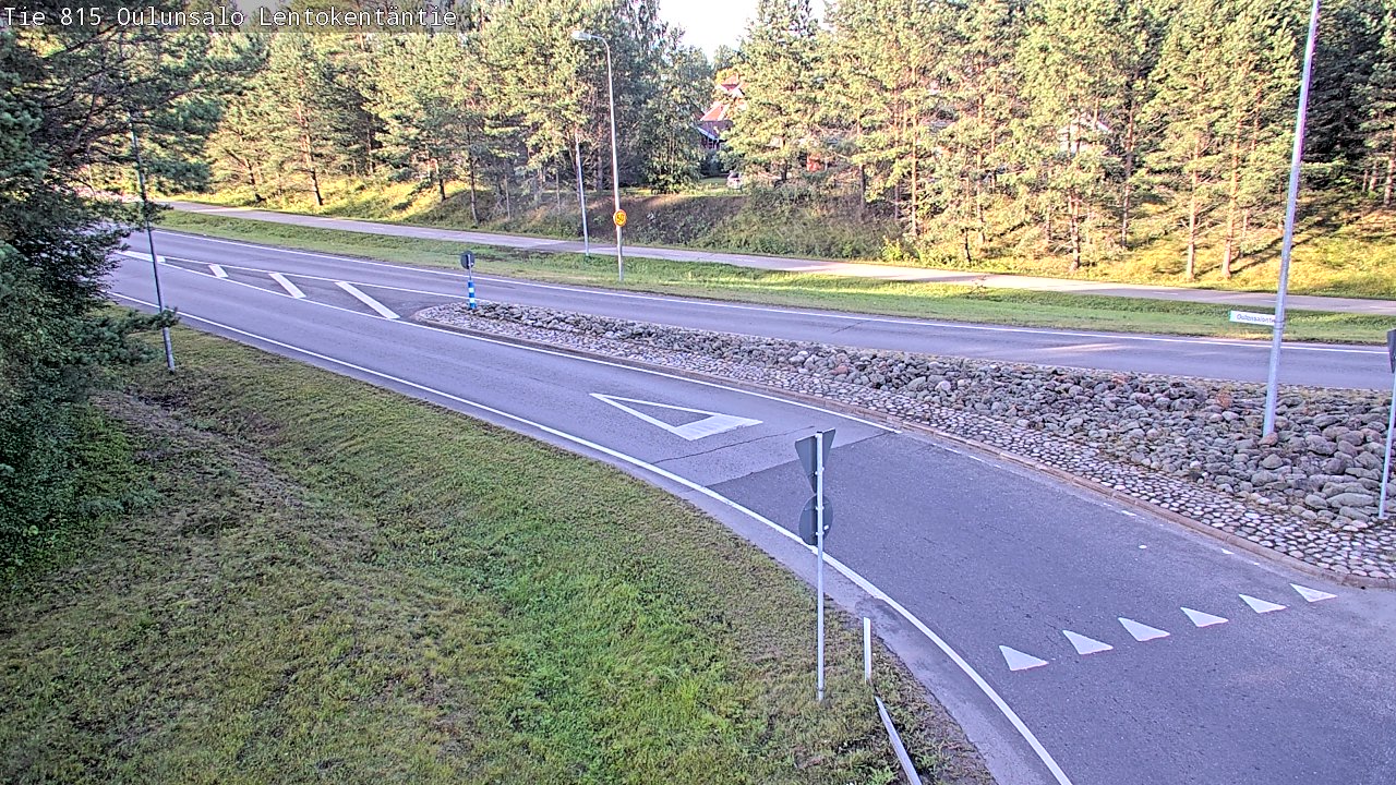 Weather Camera Image Road 816 Oulunsalo, Lentokentäntie, Oulu, Pohjois-Pohjanmaa