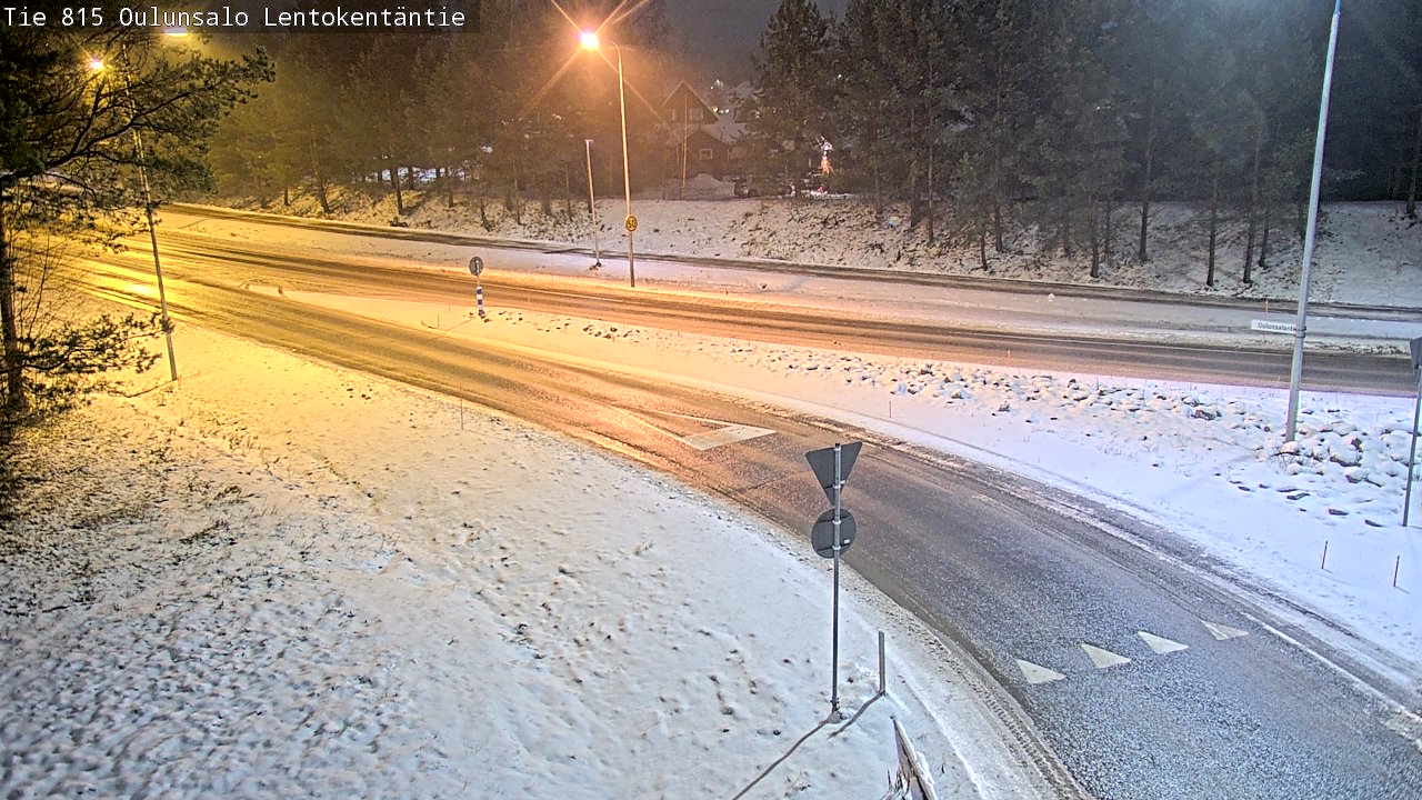 Weather Camera Image Road 816 Oulunsalo, Lentokentäntie, Oulu, Pohjois-Pohjanmaa