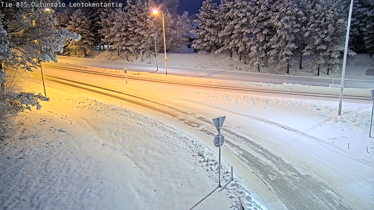 Kelikamerat Kuva Tie 816 Oulunsalo, Lentokentäntie, Oulu, Pohjois-Pohjanmaa