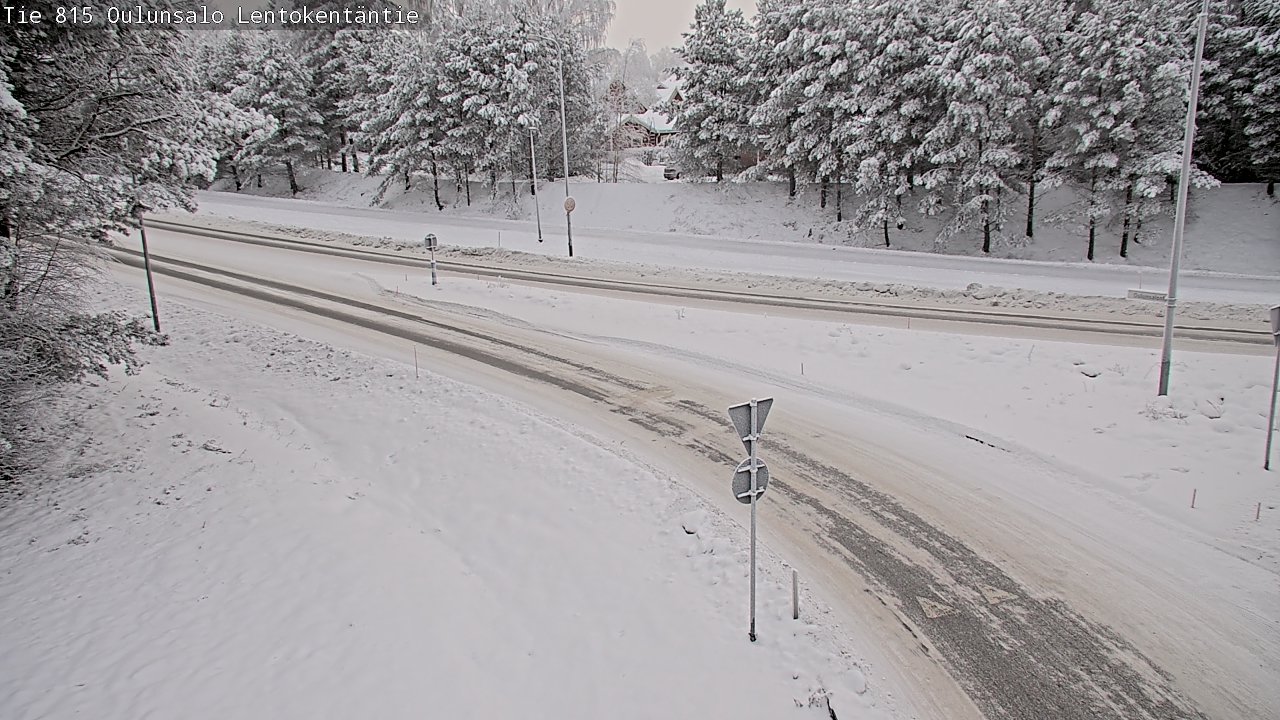 Kelikamerat Kuva Tie 816 Oulunsalo, Lentokentäntie, Oulu, Pohjois-Pohjanmaa