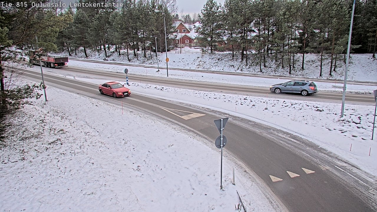 Weather Camera Image Road 816 Oulunsalo, Lentokentäntie, Oulu, Pohjois-Pohjanmaa