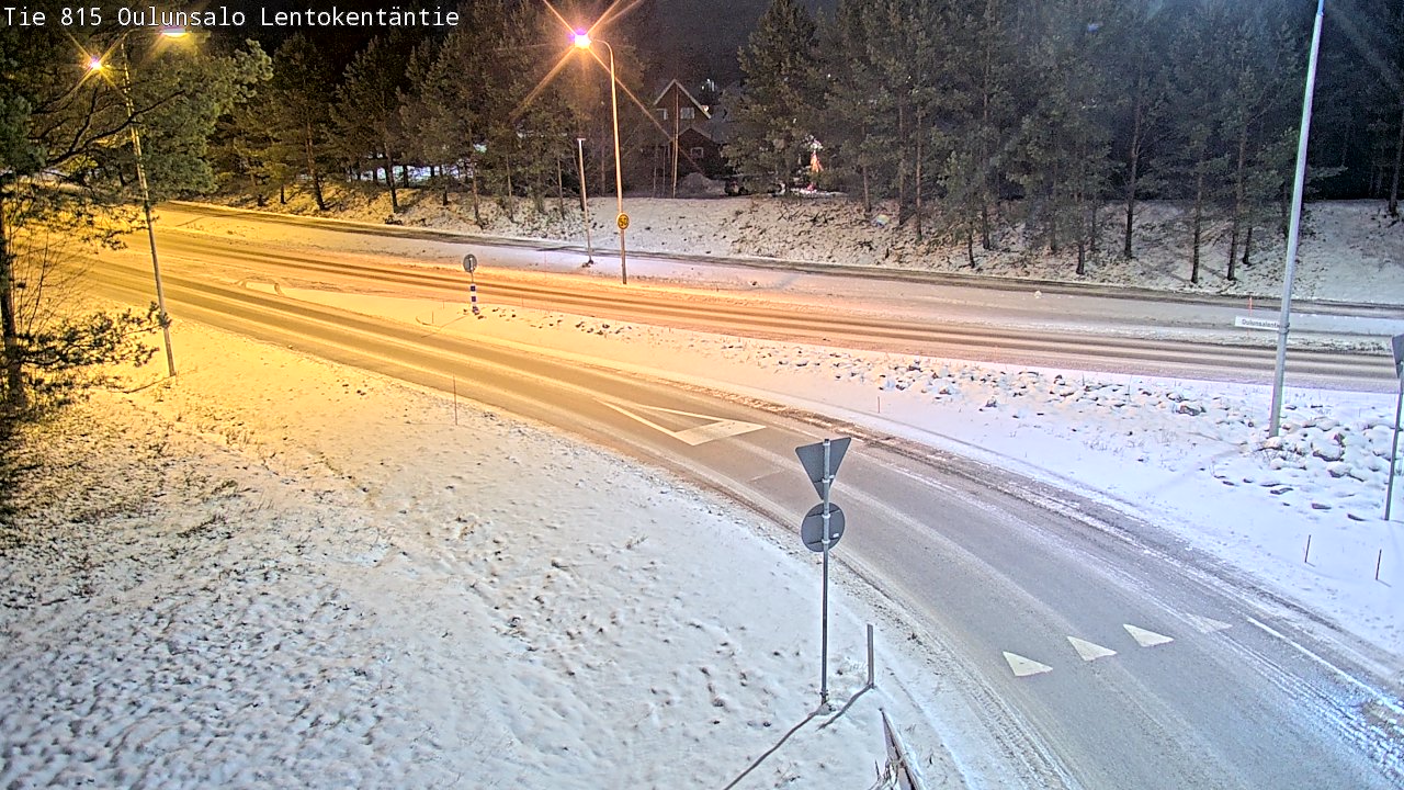 Weather Camera Image Road 816 Oulunsalo, Lentokentäntie, Oulu, Pohjois-Pohjanmaa