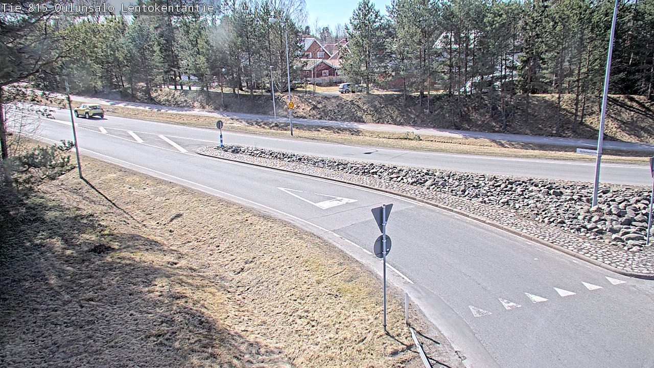 Weather Camera Image Väg 816 Uleåsalo, Lentokentäntie, Oulu, Pohjois-Pohjanmaa