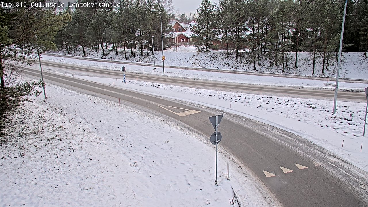 Weather Camera Image Road 816 Oulunsalo, Lentokentäntie, Oulu, Pohjois-Pohjanmaa