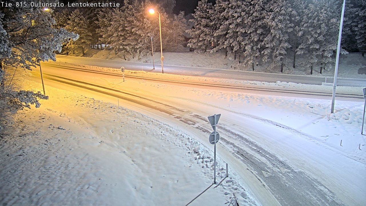 Kelikamerat Kuva Tie 816 Oulunsalo, Lentokentäntie, Oulu, Pohjois-Pohjanmaa