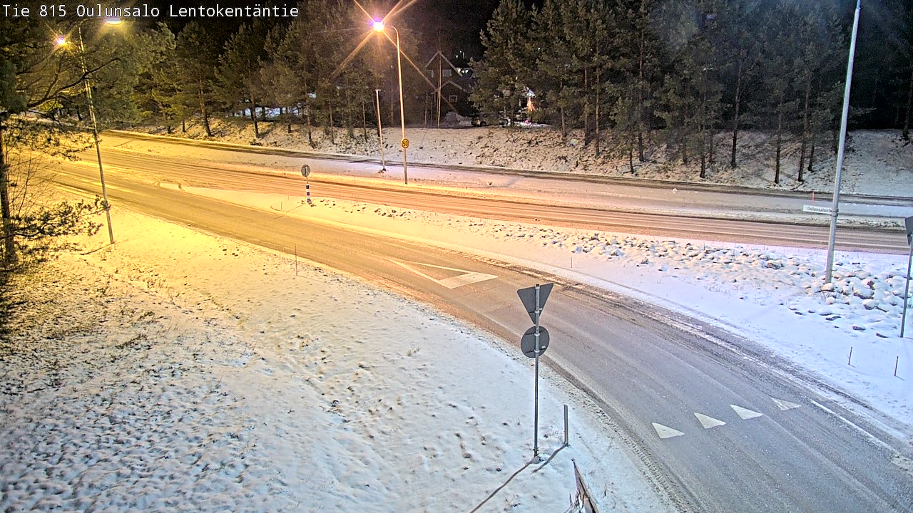 Weather Camera Image Road 816 Oulunsalo, Lentokentäntie, Oulu, Pohjois-Pohjanmaa