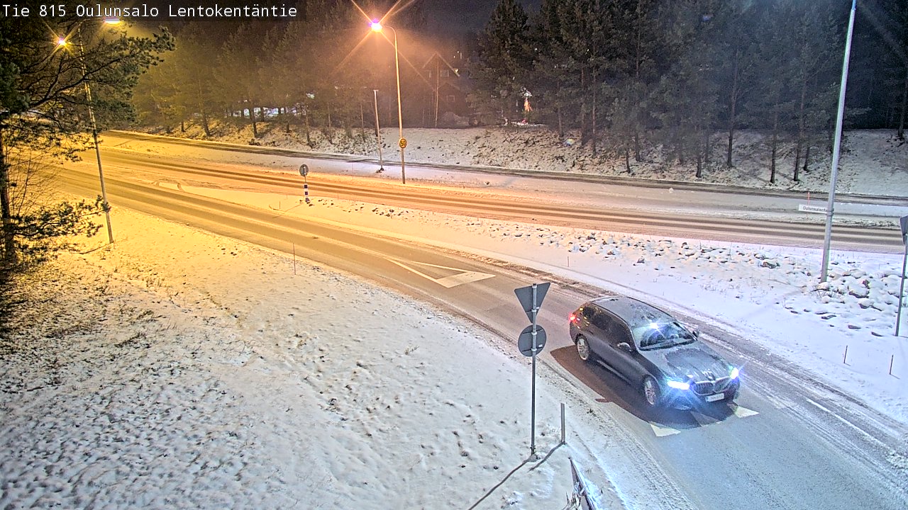Weather Camera Image Road 816 Oulunsalo, Lentokentäntie, Oulu, Pohjois-Pohjanmaa