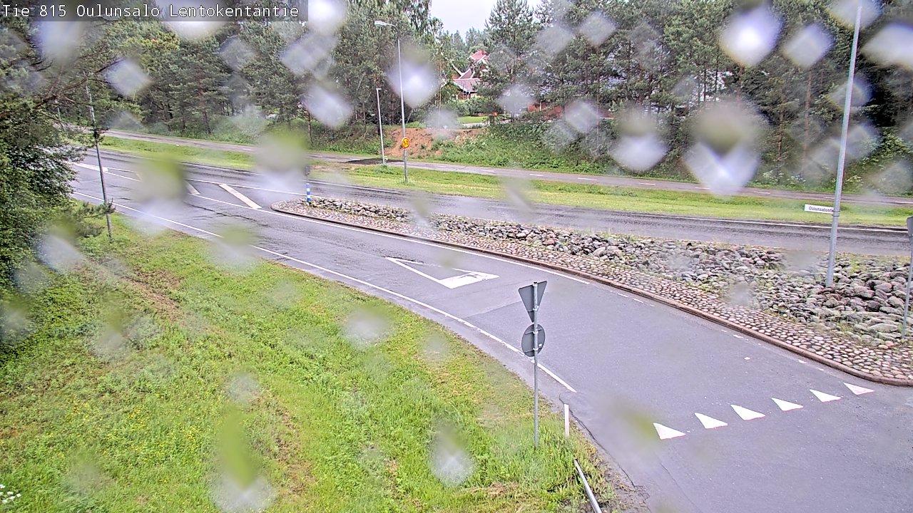 Weather Camera Image Väg 816 Uleåsalo, Lentokentäntie, Oulu, Pohjois-Pohjanmaa