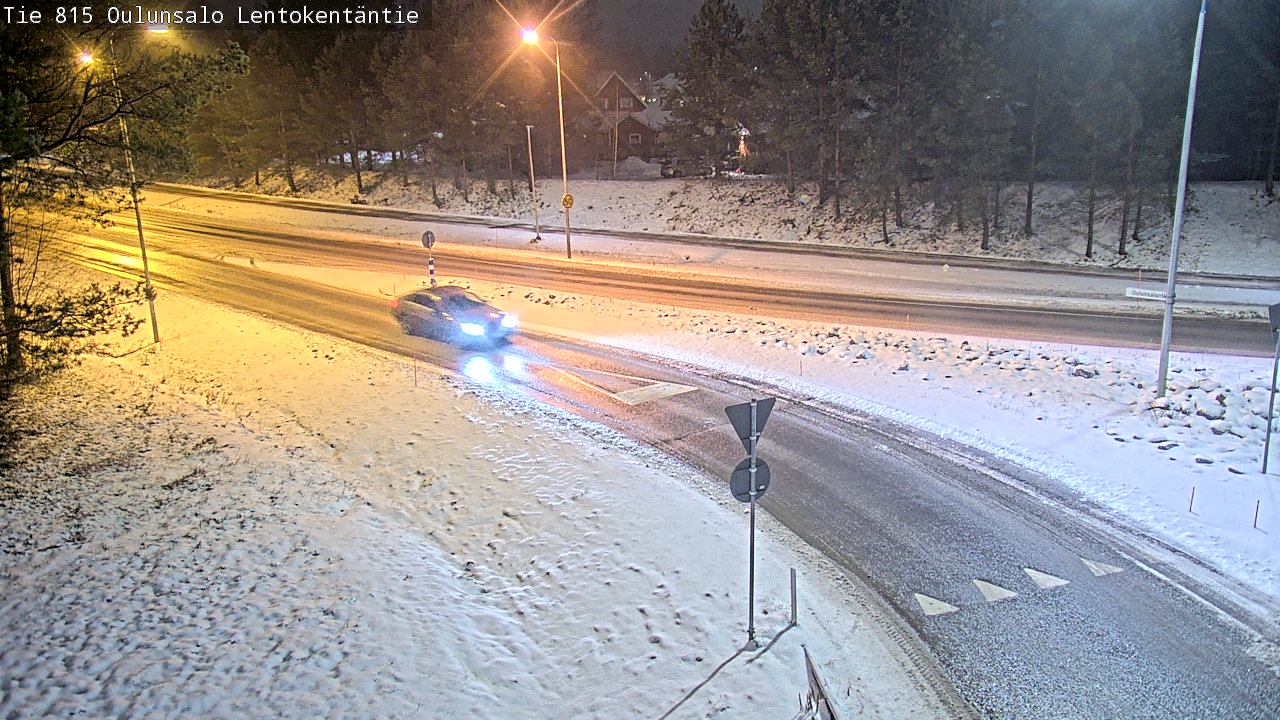 Weather Camera Image Road 816 Oulunsalo, Lentokentäntie, Oulu, Pohjois-Pohjanmaa